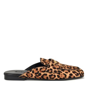 Evans Leather Loafer Mules
