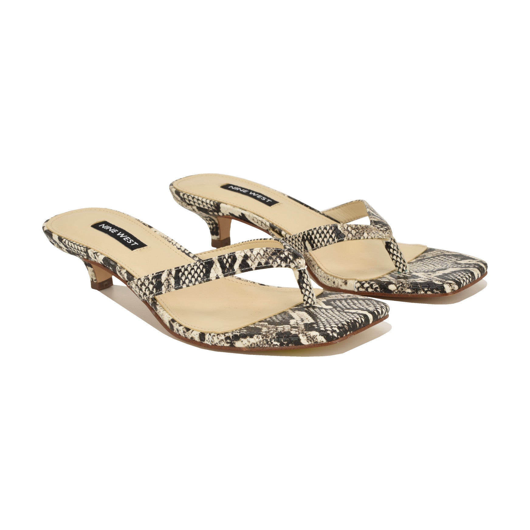 Cassa Thong Kitten Heel Sandals - Image 2