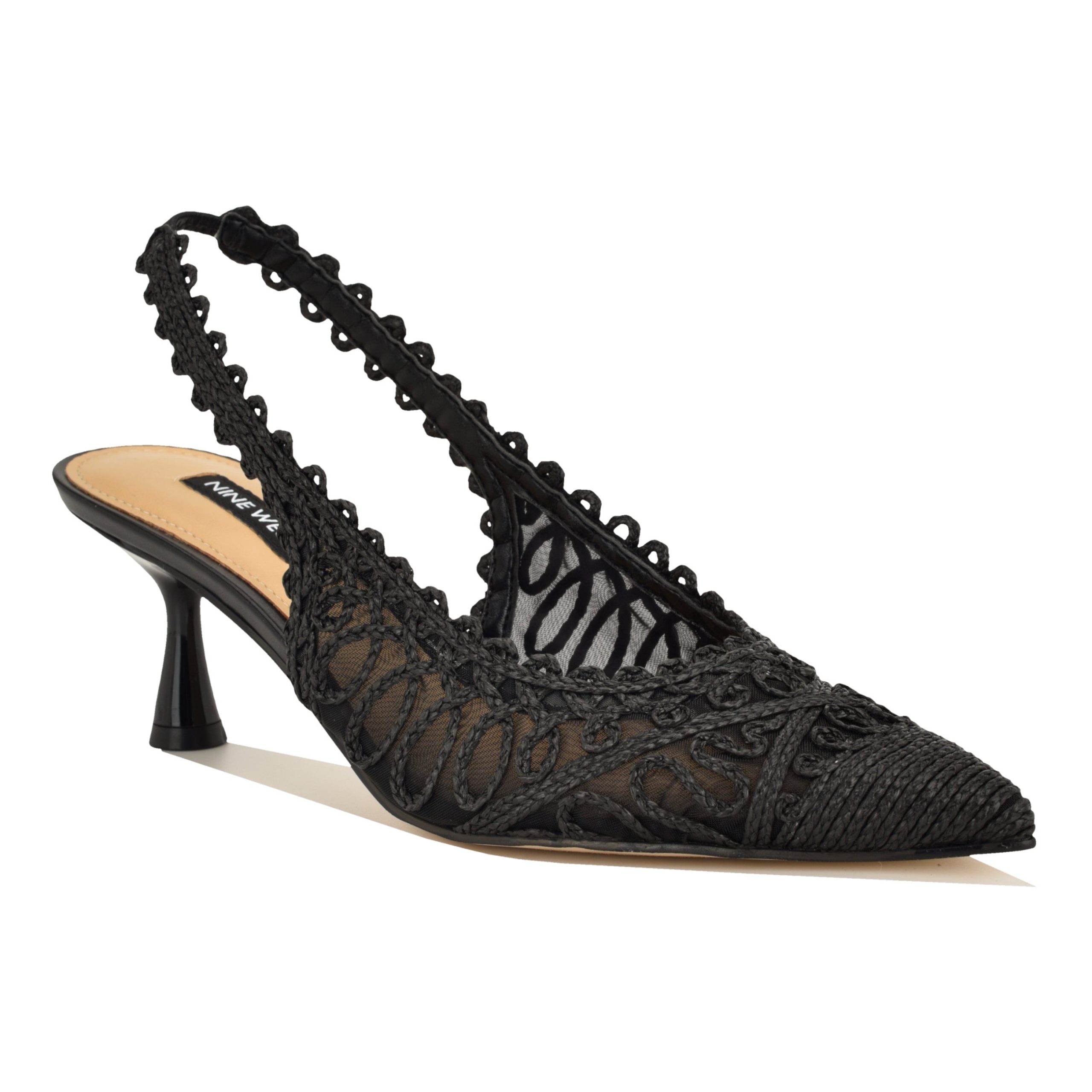 Romaine Woven Slingback Pumps - Image 2