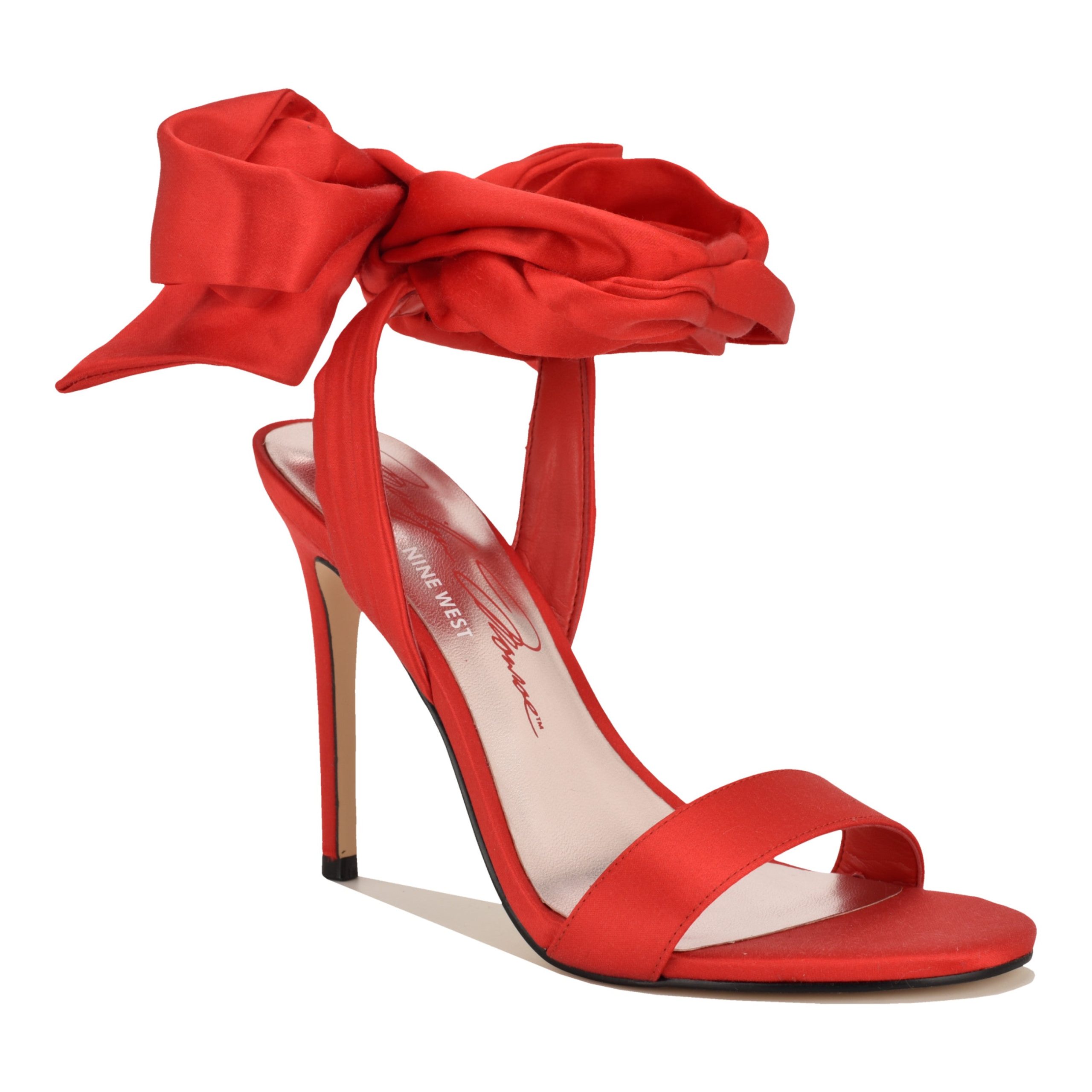 Marilyn Monroe Mmonroe Ankle Wrap Satin Sandals - Image 2