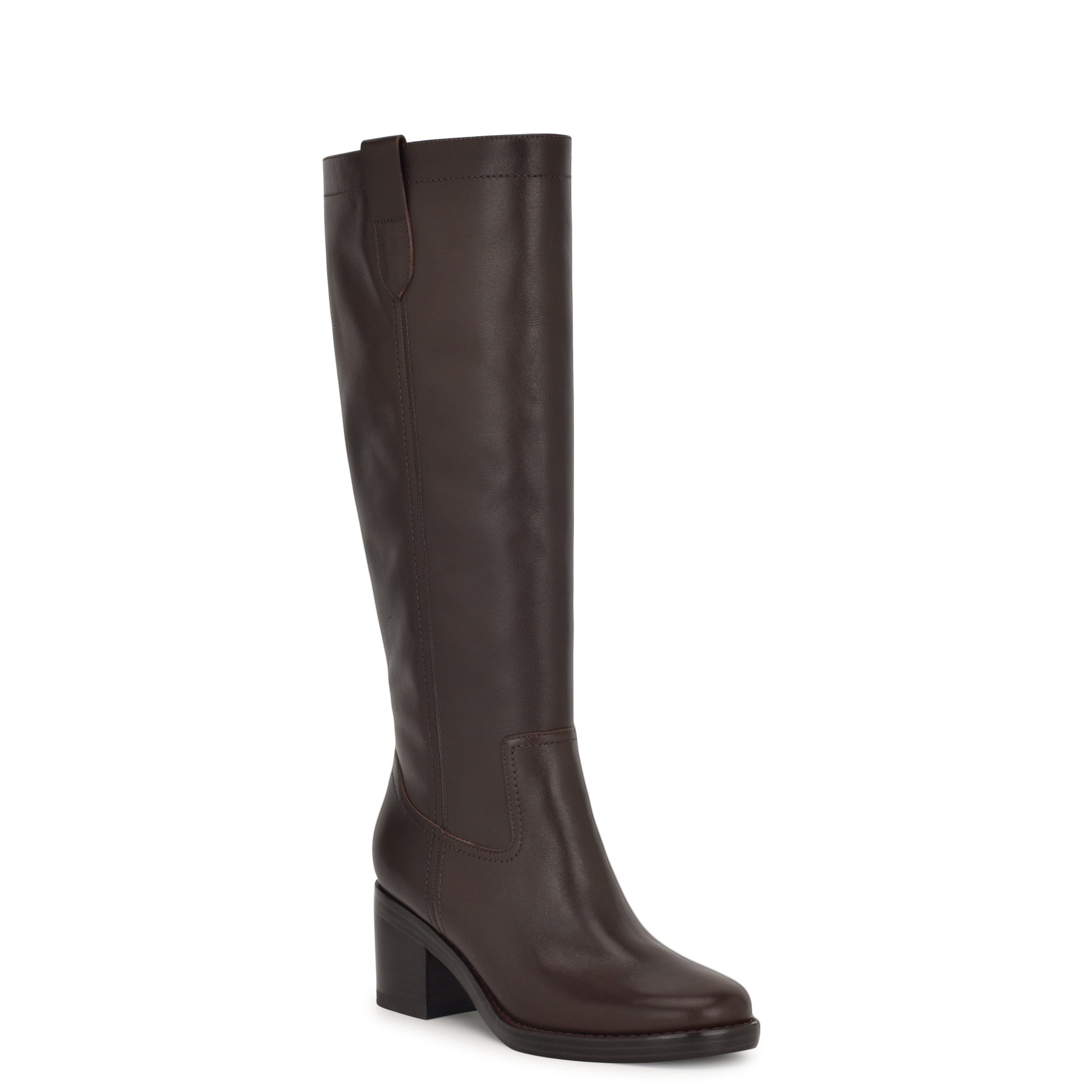 Hecee Block Heel Tailored Leather Boots - Image 2