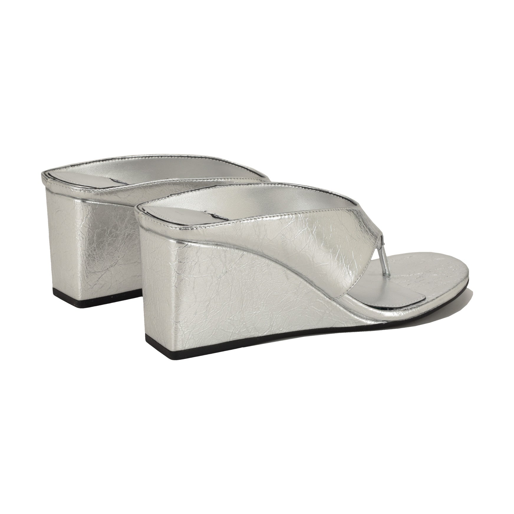 Jadde Thong Wedge Sandals - Image 3