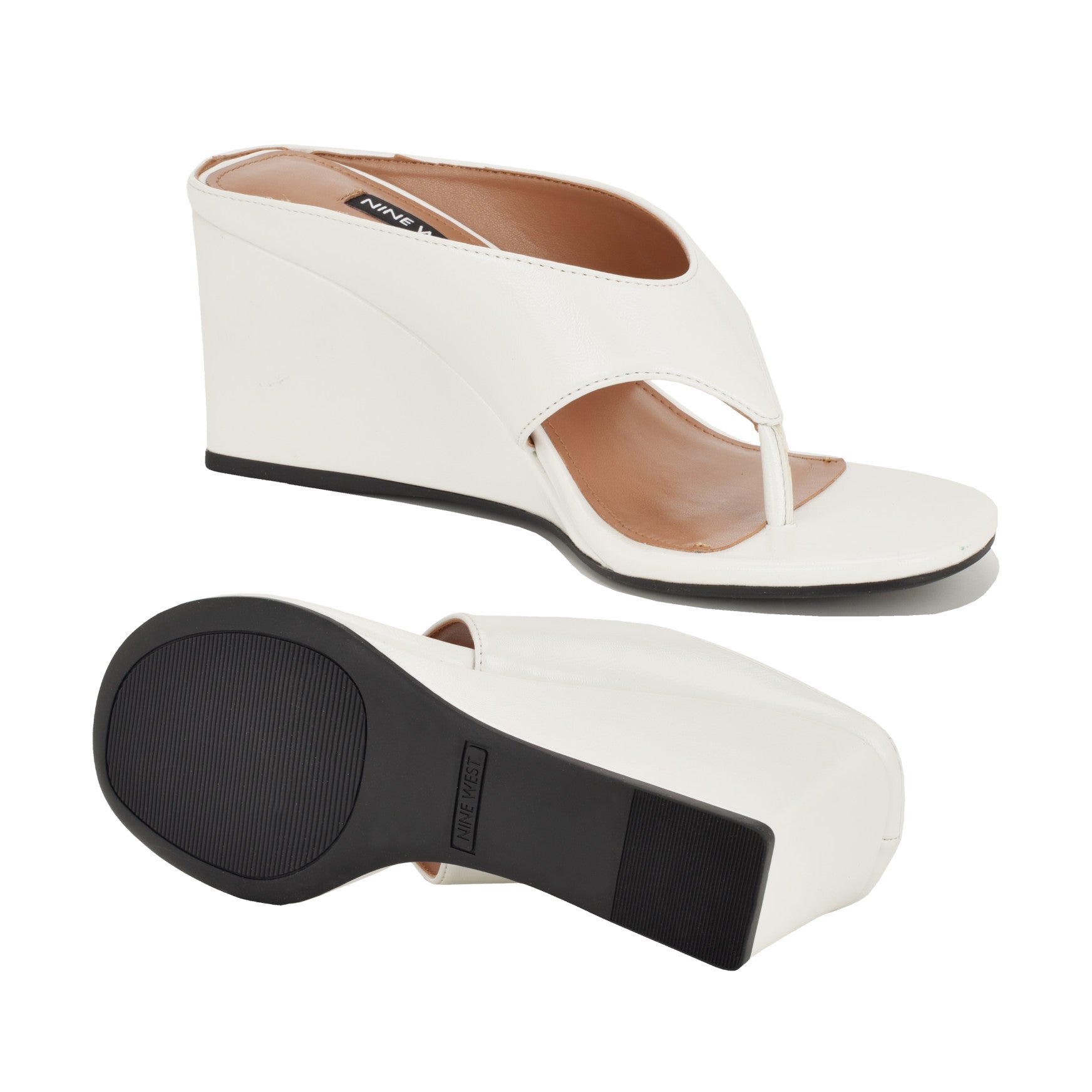 Jadde Thong Wedge Sandals - Image 4