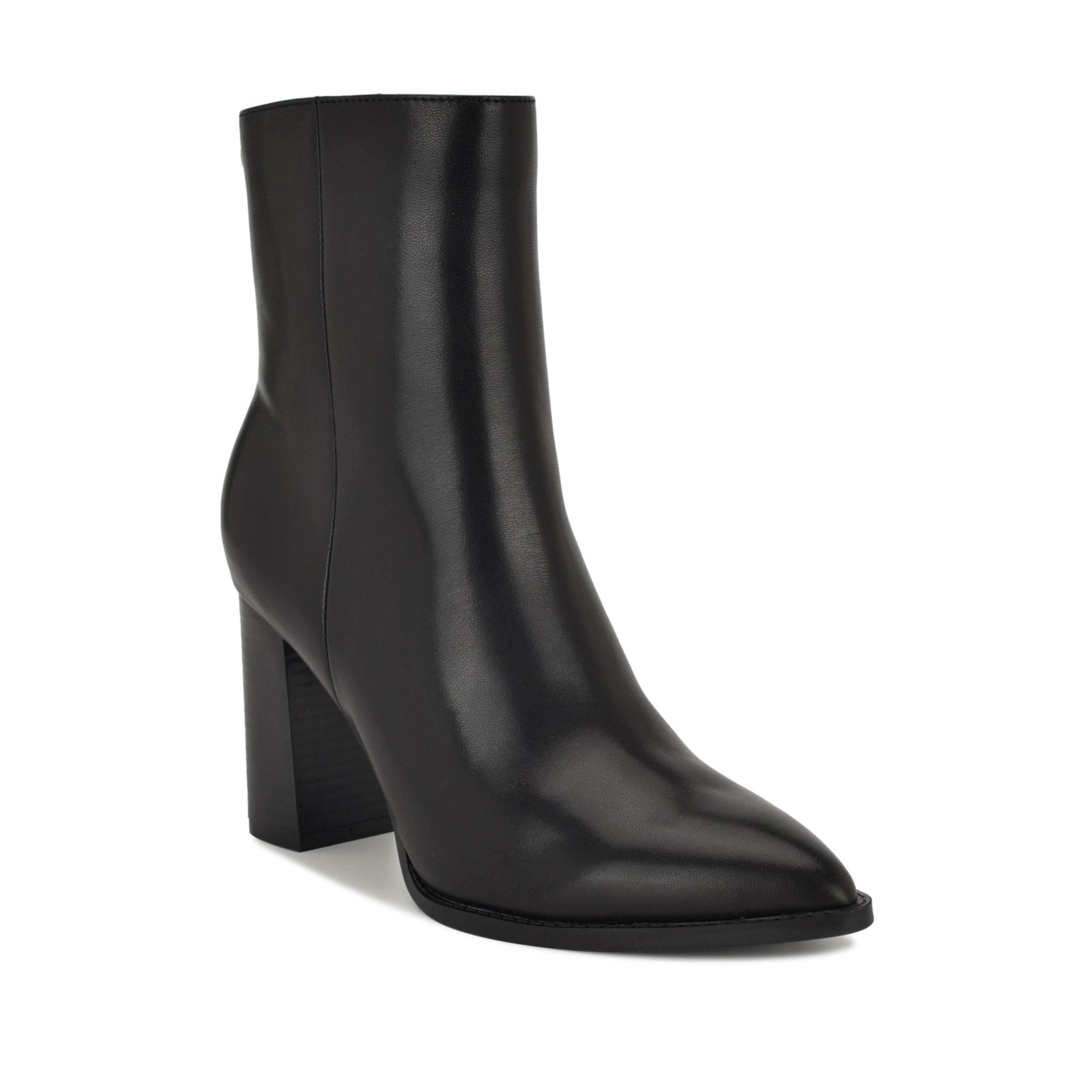 Tessay 9x9 Block Heel Leather Booties - Image 2